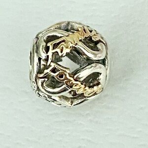 Authentic Pandora Silver & 14k Gold Two Tone “Family Forever” Charm